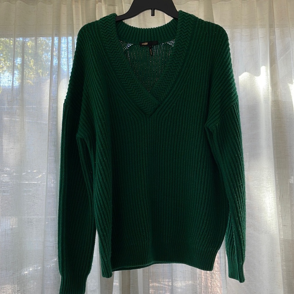 Maje green sweater
